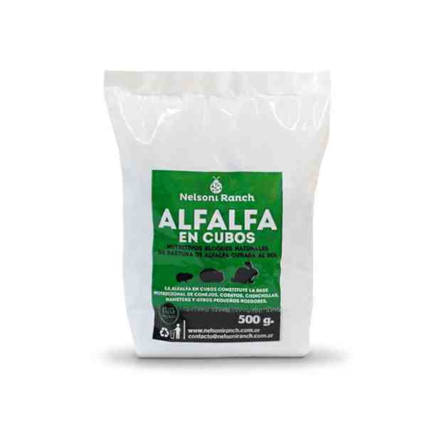 ALFALFA EN CUBOS X 500G.